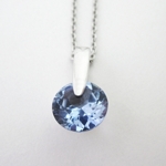 Pinpoint Blue Cubic Zirconia w/chain